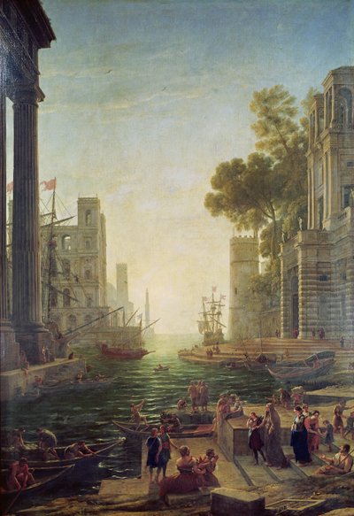 Einschiffung des Heiligen Paulus in Ostia von Claude Lorrain